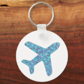 飛行機生まれのキーチェイン キーホルダー (正面)