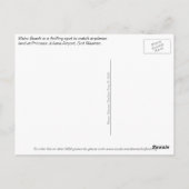 飛行機着陸マホビーチ、シント・マールテン、SXM ポストカード (裏面)