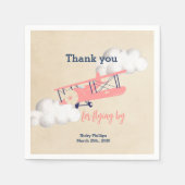 飛行機紙ナプキン スタンダードカクテルナプキン (正面)