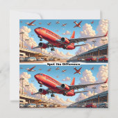 飛行機素晴らしスクールバレンタインデー カード (裏面)