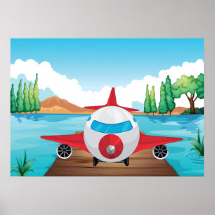 飛行機自然 ポスター