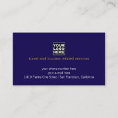 飛行機航空パイロット 名刺 (裏面)