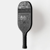 飛行機航空機デッキコックピットパイロット飛行 ピックルボールラケット (左)