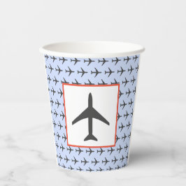 飛行機航空機航空フライパイロット 紙コップ