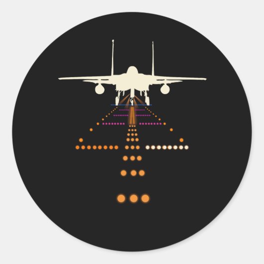 飛行機航空飛行機飛行パイロット空港Coo ラウンドシール (正面)