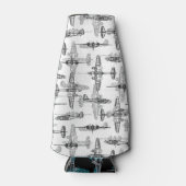 飛行機設計図1ボトル クール ボトルクーラー (正面)