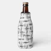 飛行機設計図1ボトル クール ボトルクーラー (ボトル正面)