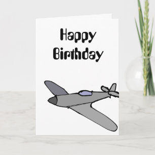 飛行機誕生日カード カード