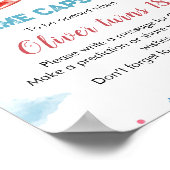 飛行機誕生日タイムカプセルポスター ポスター (角)