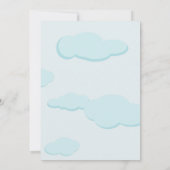 飛行機誕生日招待状 招待状 (裏面)