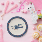 飛行機誕生日紙プレート ペーパープレート (パーティー)