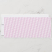 飛行機誕生日飛行機チケットパーティーピンク招待状 招待状 (裏面)