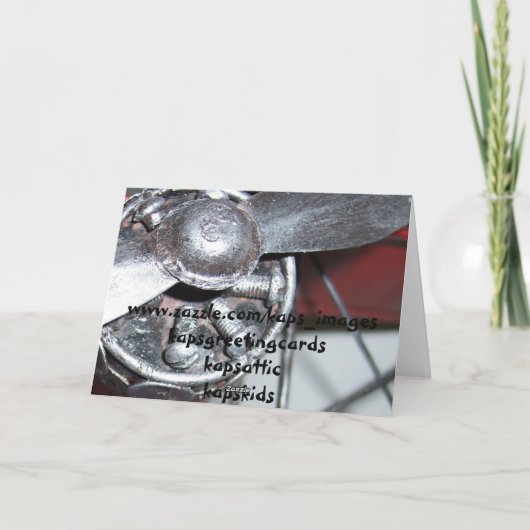 飛行機誕生日 カード (裏面)