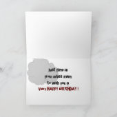 飛行機誕生日 カード (内部)