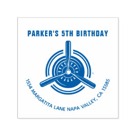 飛行機誕生日 セルフインキングスタンプ