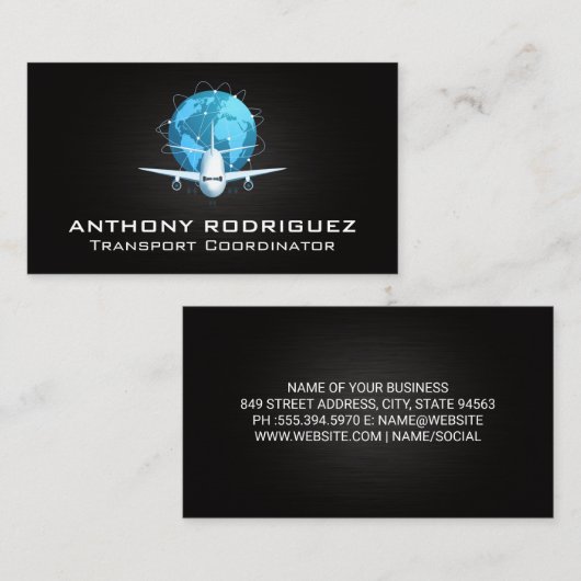 飛行機輸送 | 出荷 名刺 (正面/裏面)