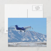 飛行機離陸 ポストカード (正面/裏面)