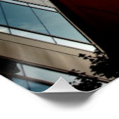 飛行機飛んでいるの建物 ポスター (コーナー)