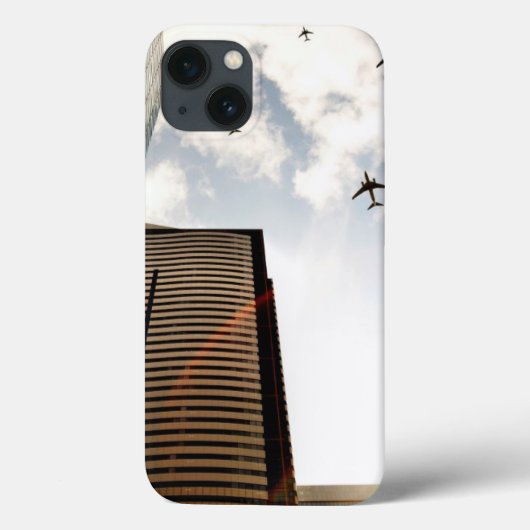 飛行機飛んでいるの建物 Case-Mate iPhoneケース (裏面)