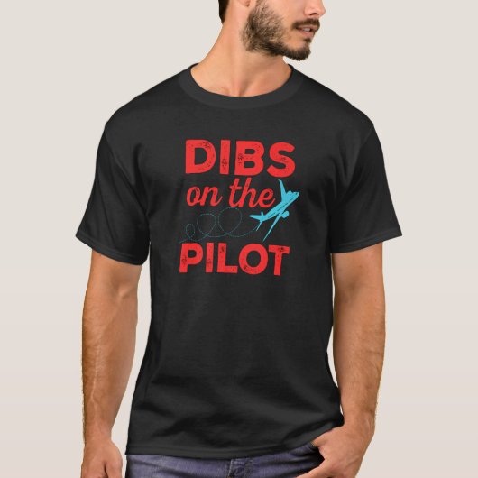 飛行機飛んでいるパイロット航空機航空 Tシャツ (正面)