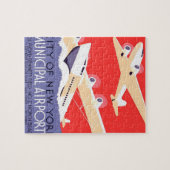 飛行機飛んでいるヴィンテージ ジグソーパズル (横)