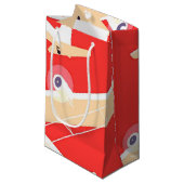 飛行機飛んでいるヴィンテージWPA カラフル スモールペーパーバッグ (正面アングル)