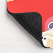 飛行機飛んでいるヴィンテージWPA カラフル マウスパッド (コーナー)