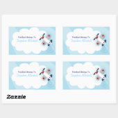 飛行機飛行機カスタムのプレートシール 長方形シール (シート)