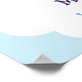 飛行機飛行機カスタムのベビーシャワーバナープリント ポスター (角)