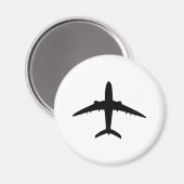 飛行機飛行機機のアイコン マグネット (正面/裏面)