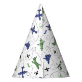 飛行機飛行機航空機の誕生日パーティー パーティーハット (裏面)