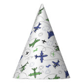 飛行機飛行機航空機の誕生日パーティー パーティーハット (左)