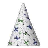 飛行機飛行機航空機の誕生日パーティー パーティーハット (右)