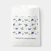 飛行機飛行機航空機の誕生日パーティー フェイバーバッグ (正面)