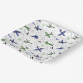 飛行機飛行機航空機誕生日 ペーパープレート (傾斜あり)