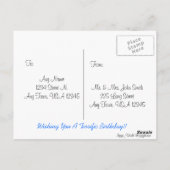 飛行機1歳 ポストカード (裏面)