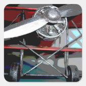 飛行機2 スクエアシール (正面)