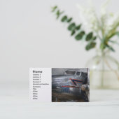 飛行機-ちょっとはえの男の子 名刺 (スタンド正面)