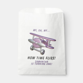 飛行機 わ～時間飛ぶわ 初めての誕生日  フェイバーバッグ