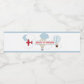 飛行機/アップおよび水遠くにラベル ペットボトルラベル (シングルラベル)