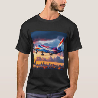 飛行機(オランダフラグ) Tシャツ