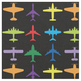 飛行機、カスタム背景とタイルのサイズ ファブリック