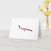 飛行機 カード (黄色い花)