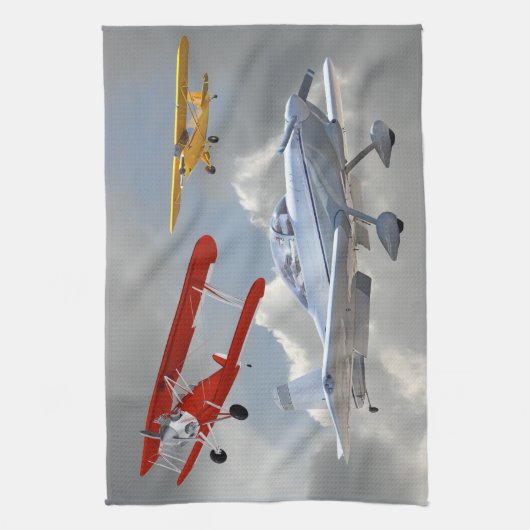 飛行機 キッチンタオル (縦)