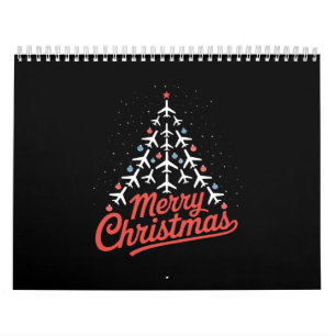 飛行機 クリスマスツリー パイロット カレンダー