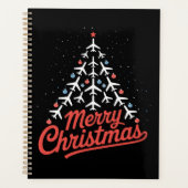 飛行機 クリスマスツリー パイロット プランナー手帳 (正面)