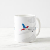 飛行機 コーヒーマグカップ (正面右)