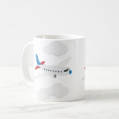 飛行機 コーヒーマグカップ (正面左)