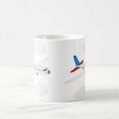 飛行機 コーヒーマグカップ (中央)