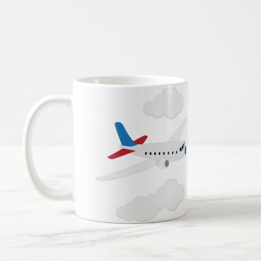 飛行機 コーヒーマグカップ (左)
